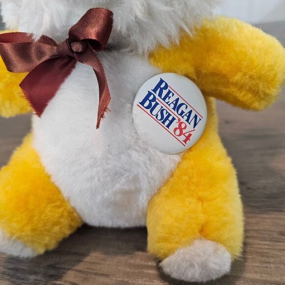 Vintage House of Lloyd Reagan Bush 1984 Bear Yellow 8" Political Republican - Picture 3 of 10